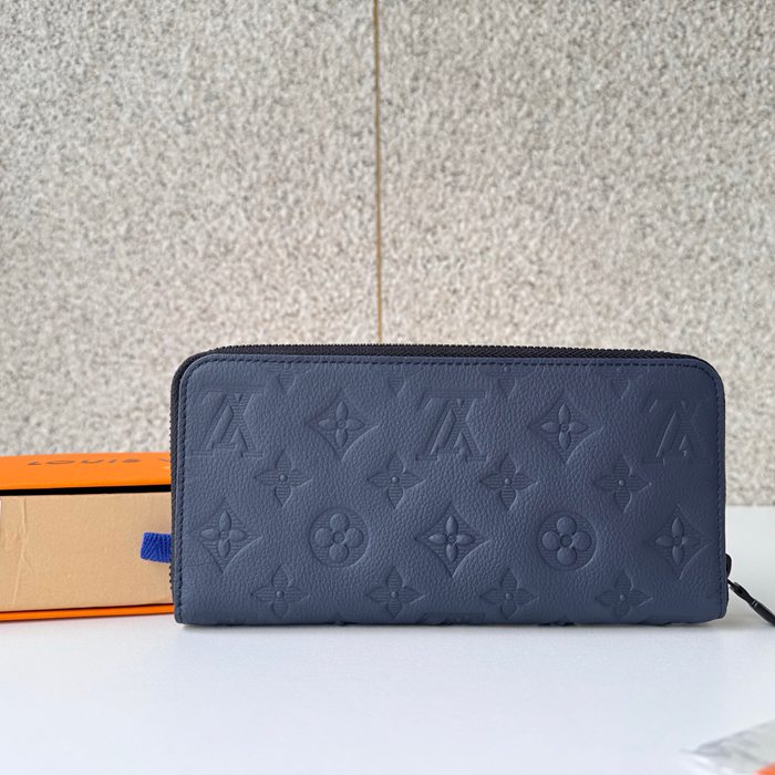 LOUIS VUITTON M14847 長財布 ジッピー モノグラムシャドウ ブルー サイズ:21x10x2.5cm