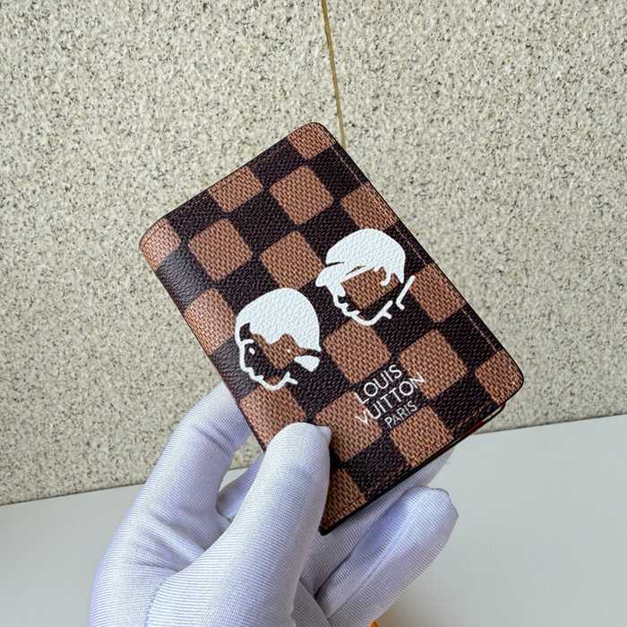 LOUIS VUITTON N40776 カードケース ダミエアズール ファレルウィリアムズ サイズ:7.5x1x11.1cm