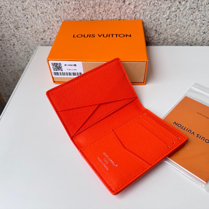 LOUIS VUITTON M14883 ポケットオーガナイザー カラードモノグラム スポーツシーン オレンジ サイズ:7.5x11.1cm
