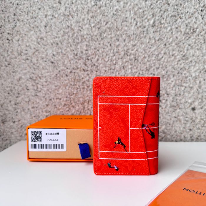 LOUIS VUITTON M14883 ポケットオーガナイザー カラードモノグラム スポーツシーン オレンジ サイズ:7.5x11.1cm