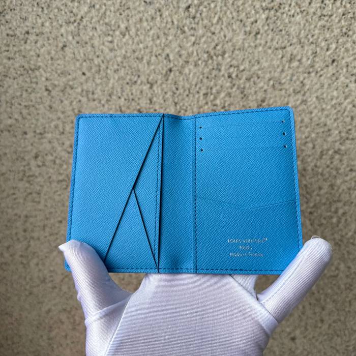 LOUIS VUITTON M14881 ポケットオーガナイザー カラードモノグラム スポーツシーン ブルー サイズ:7.5x11.1cm