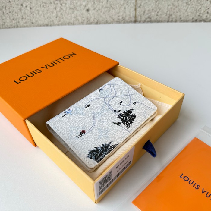 LOUIS VUITTON M14882 ポケットオーガナイザー カラードモノグラム スポーツシーン ホワイト サイズ:7.5x11.1cm