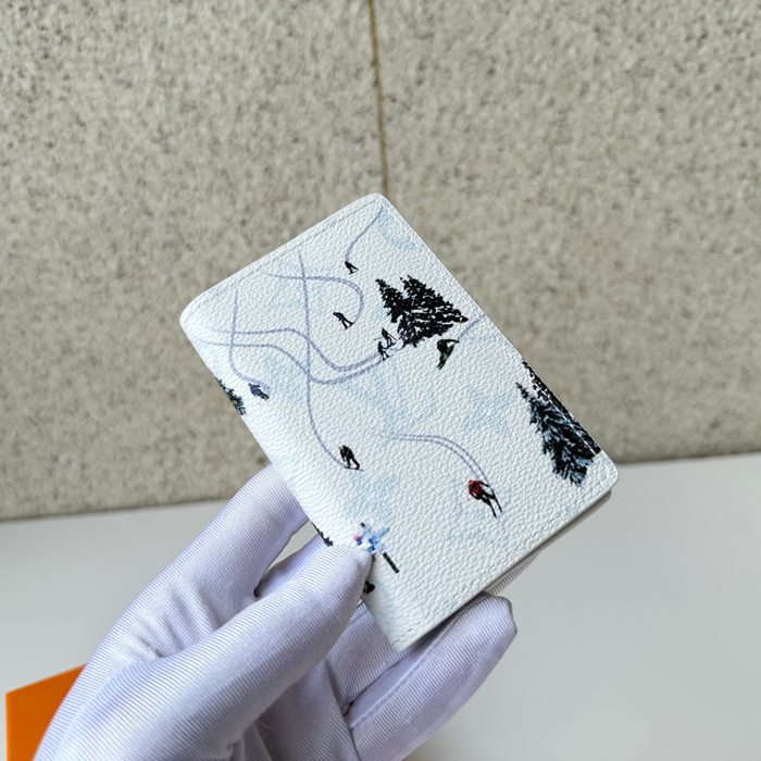 LOUIS VUITTON M14882 ポケットオーガナイザー カラードモノグラム スポーツシーン ホワイト サイズ:7.5x11.1cm