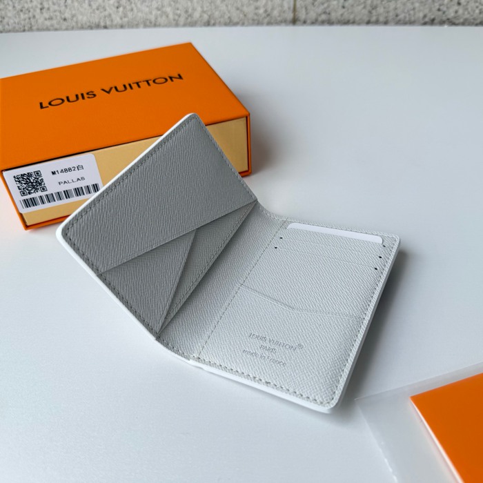 LOUIS VUITTON M14882 ポケットオーガナイザー カラードモノグラム スポーツシーン ホワイト サイズ:7.5x11.1cm