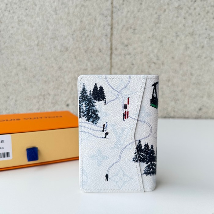 LOUIS VUITTON M14882 ポケットオーガナイザー カラードモノグラム スポーツシーン ホワイト サイズ:7.5x11.1cm