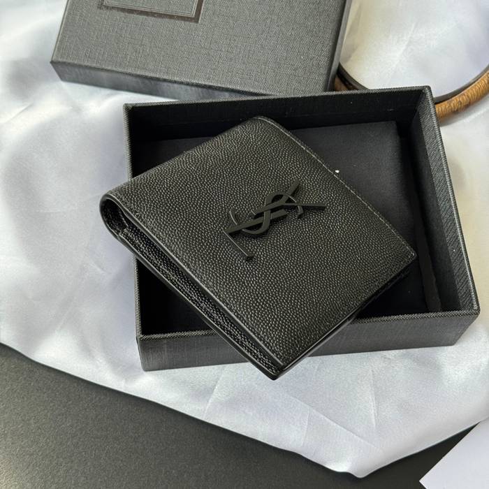 SAINT LAURENT 453276 メンズ対折り財布 モノグラム サイズ:11x9.5x2.5cm