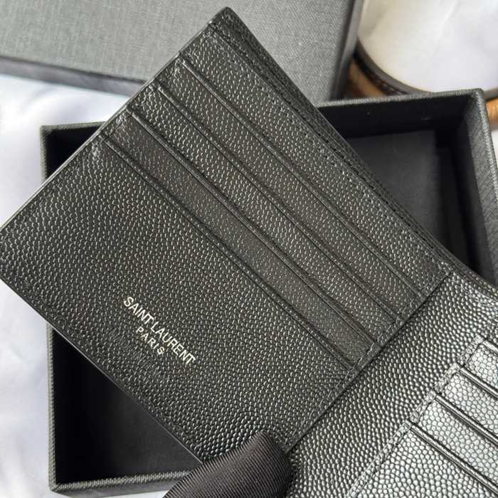 SAINT LAURENT 453276 メンズ対折り財布 モノグラム サイズ:11x9.5x2.5cm