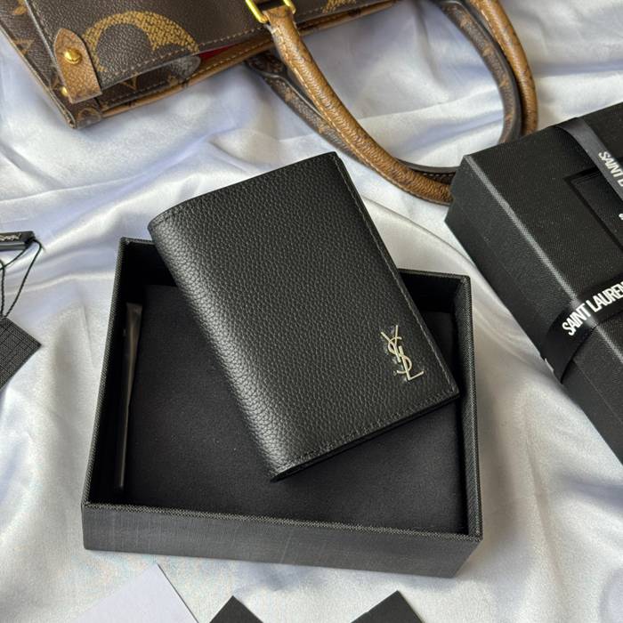 SAINT LAURENT 668736 二つ折り財布 荔枝紋金具 サイズ:11.5x9cm