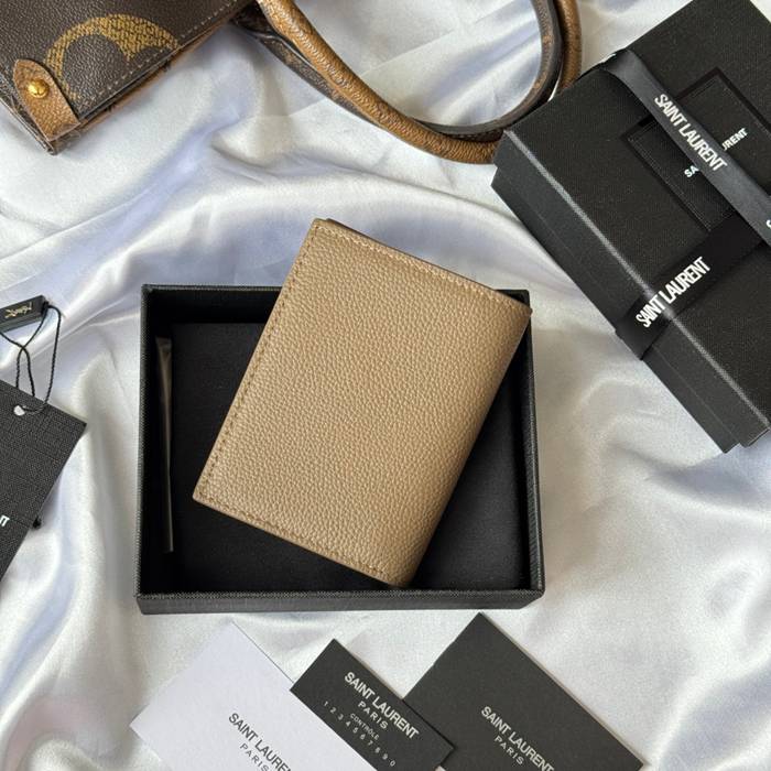 SAINT LAURENT 668736 二つ折り財布 荔枝紋金具 サイズ:11.5x9cm