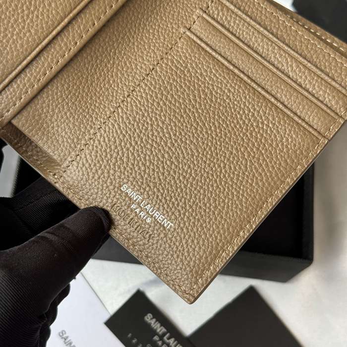SAINT LAURENT 668736 二つ折り財布 荔枝紋金具 サイズ:11.5x9cm