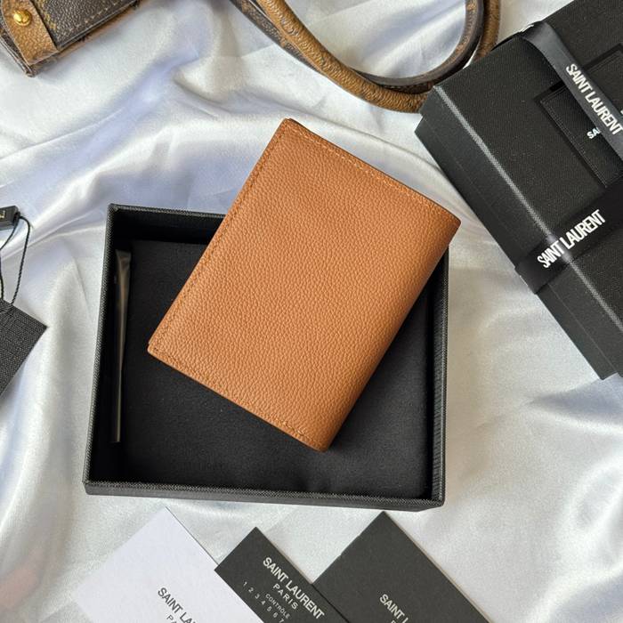SAINT LAURENT 668736 二つ折り財布 荔枝紋金具 サイズ:11.5x9cm