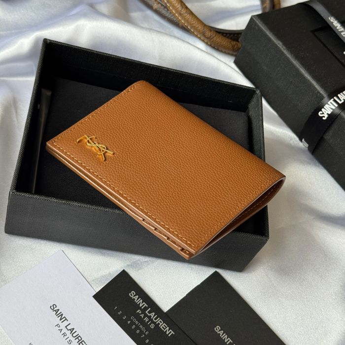 SAINT LAURENT 668736 二つ折り財布 荔枝紋金具 サイズ:11.5x9cm