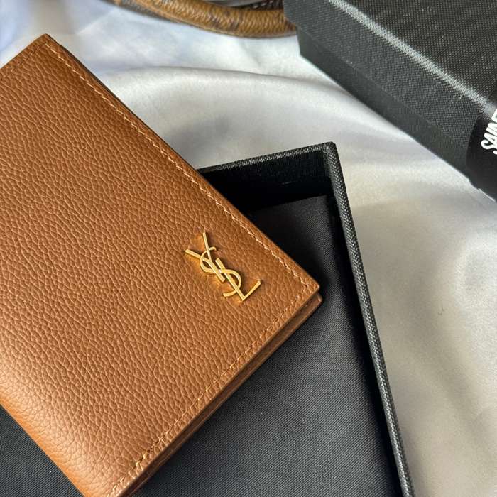 SAINT LAURENT 668736 二つ折り財布 荔枝紋金具 サイズ:11.5x9cm