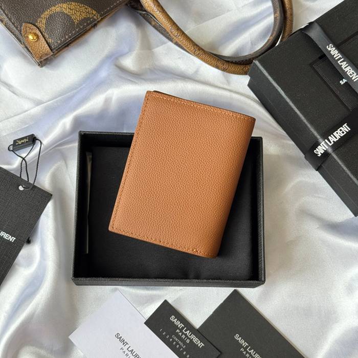 SAINT LAURENT 668736 二つ折り財布 荔枝紋 サイズ:11.5x9cm