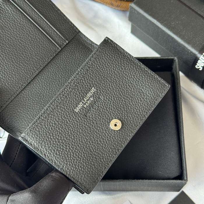 SAINT LAURENT 693492 フラップ名刺ケース 荔枝紋メタル サイズ:11x7.5cm