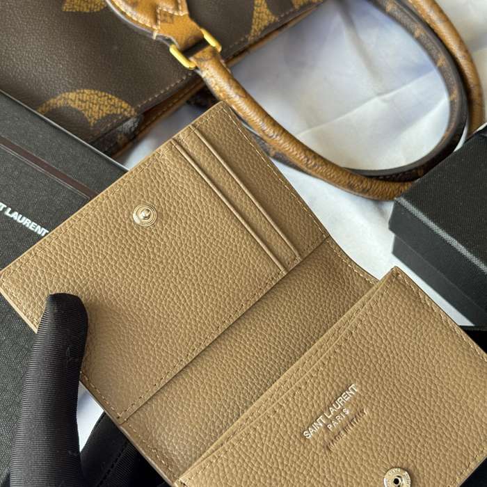 SAINT LAURENT 693492 フラップ名刺ケース 荔枝紋メタル サイズ:11x7.5cm
