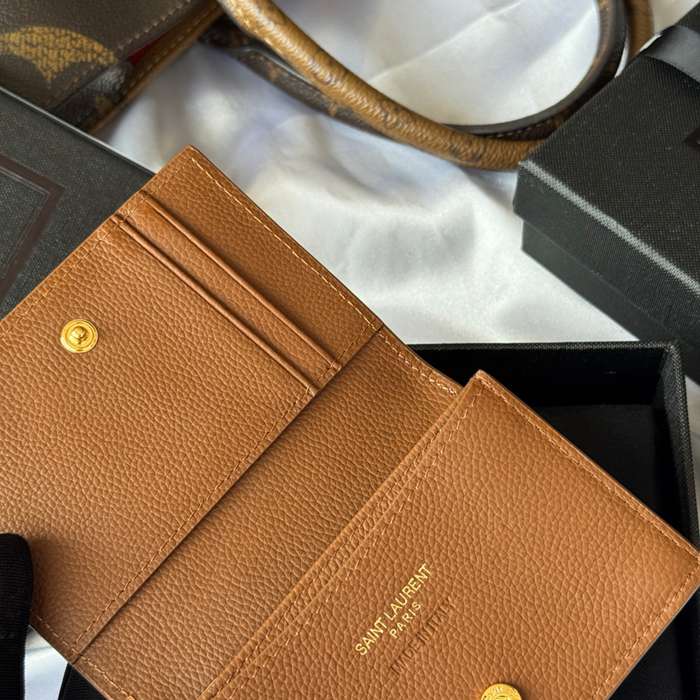 SAINT LAURENT 693492 フラップ名刺ケース 荔枝紋メタル サイズ:11x7.5cm