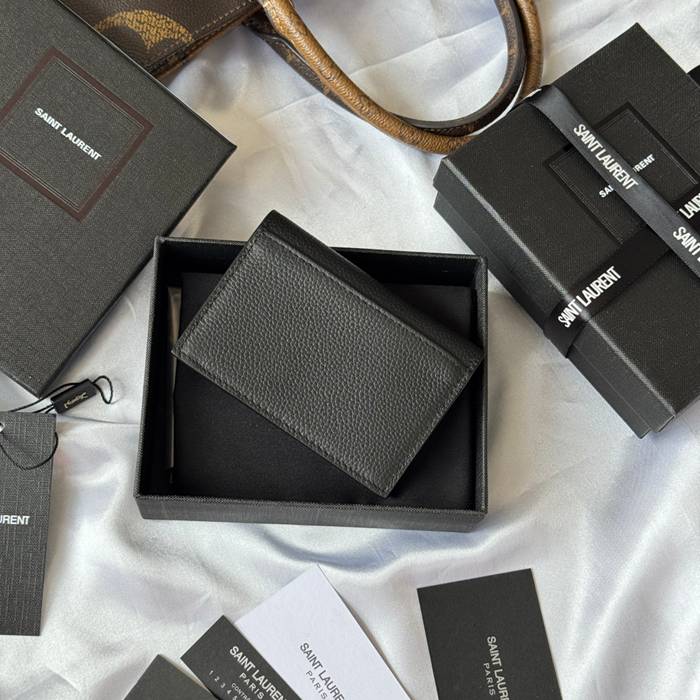 SAINT LAURENT 693492 フラップ名刺ケース 荔枝紋 サイズ:11x7.5cm