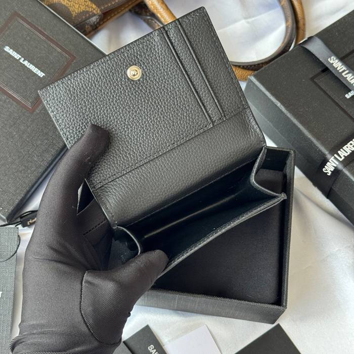 SAINT LAURENT 693492 フラップ名刺ケース 荔枝紋 サイズ:11x7.5cm
