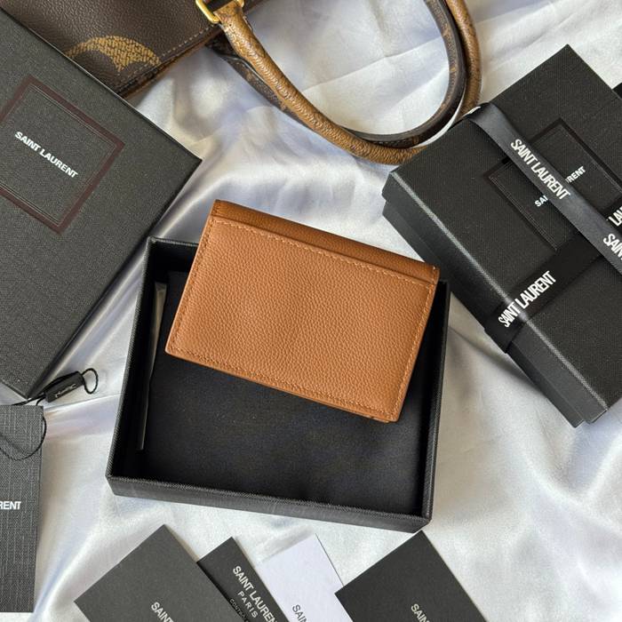 SAINT LAURENT 693492 フラップ名刺ケース 荔枝紋 サイズ:11x7.5cm