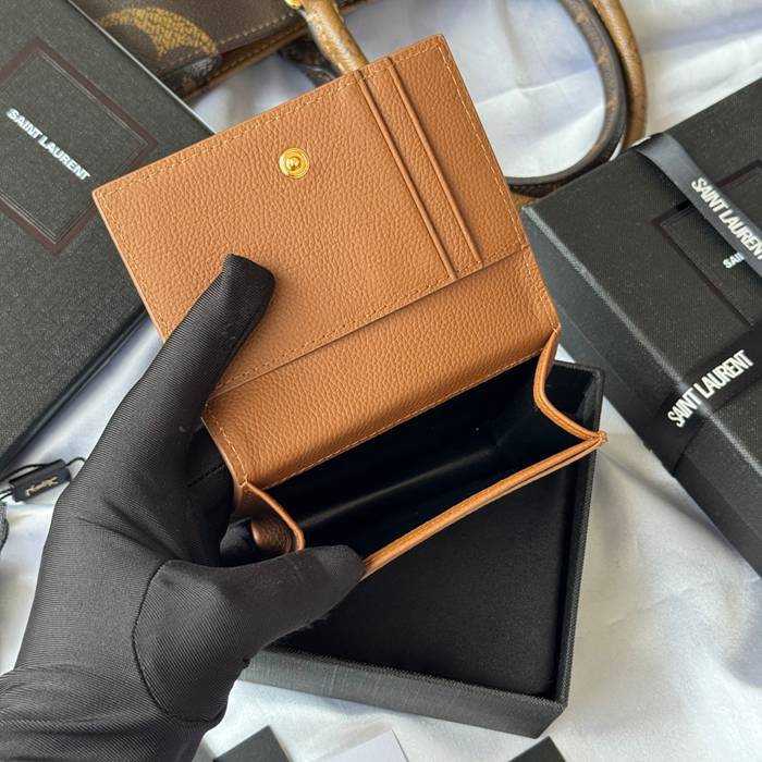 SAINT LAURENT 693492 フラップ名刺ケース 荔枝紋 サイズ:11x7.5cm
