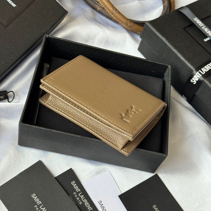 SAINT LAURENT 693492 フラップ名刺ケース 荔枝紋 サイズ:11x7.5cm